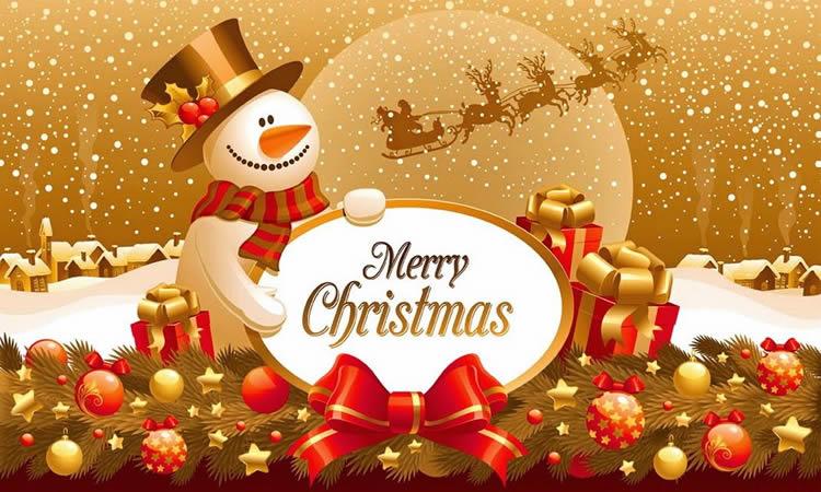 Merry Christmas & Happy Holidays-Card Cube